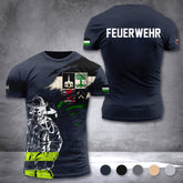 Firefighter Gelsenkirchen Germany customize T-shirt 3d 168