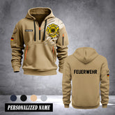 Firefighter Germany customize Hoodie Half Zipper 0909