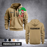 Firefighter Nordrhein Westfalen Germany customize Hoodie Half Zipper 0909