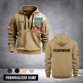 Firefighter Thuringia Germany customize Hoodie Half Zipper 0909