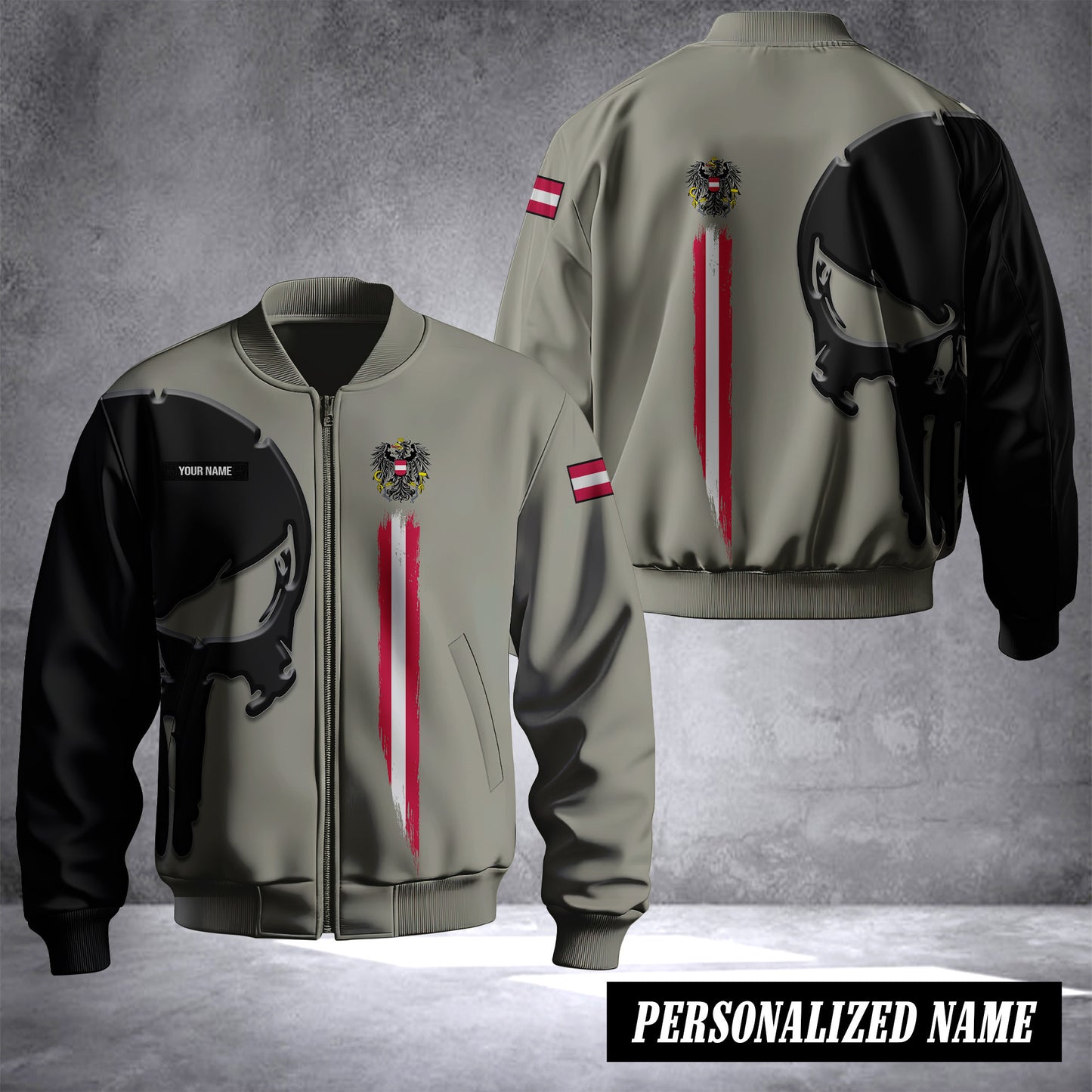 Austria Unisex Baseball Bomber Jackets 3d Print