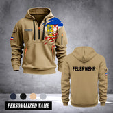 Firefighter Schleswig Holstein Germany customize Hoodie Half Zipper 0909