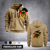 Germany 2 customize Hoodie Half Zipper 0909