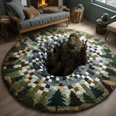 Sasquatch Surprise Quilted Round Mat 0510