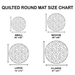 Sasquatch Surprise Quilted Round Mat 0510