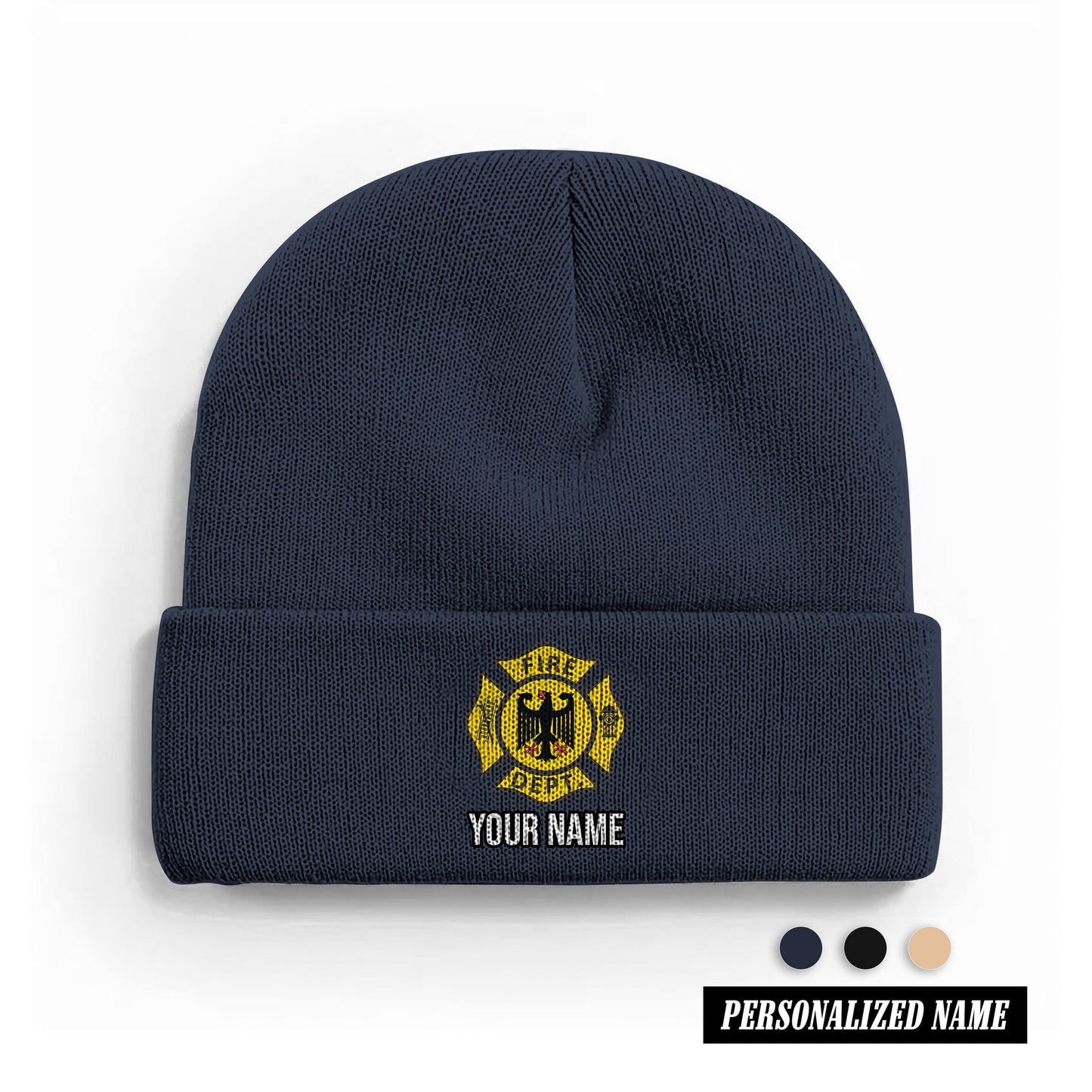 Firefighter Germany Feuerwehr Mütze Acryl Unisex – Atmungsaktiv, Waschbar, Mehrere Farben, Geschenkidee für Männer & Frauen