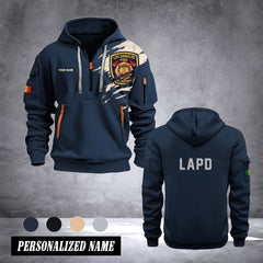 Los Angeles Firefighter customize Hoodie Half Zipper 0909