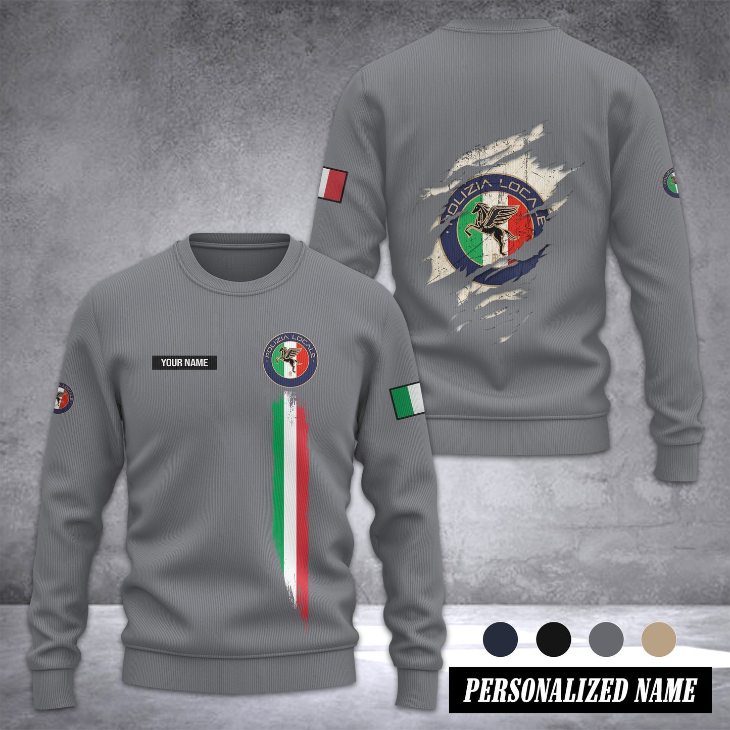 Polizia Locale Sweater Customize 3d printed 2