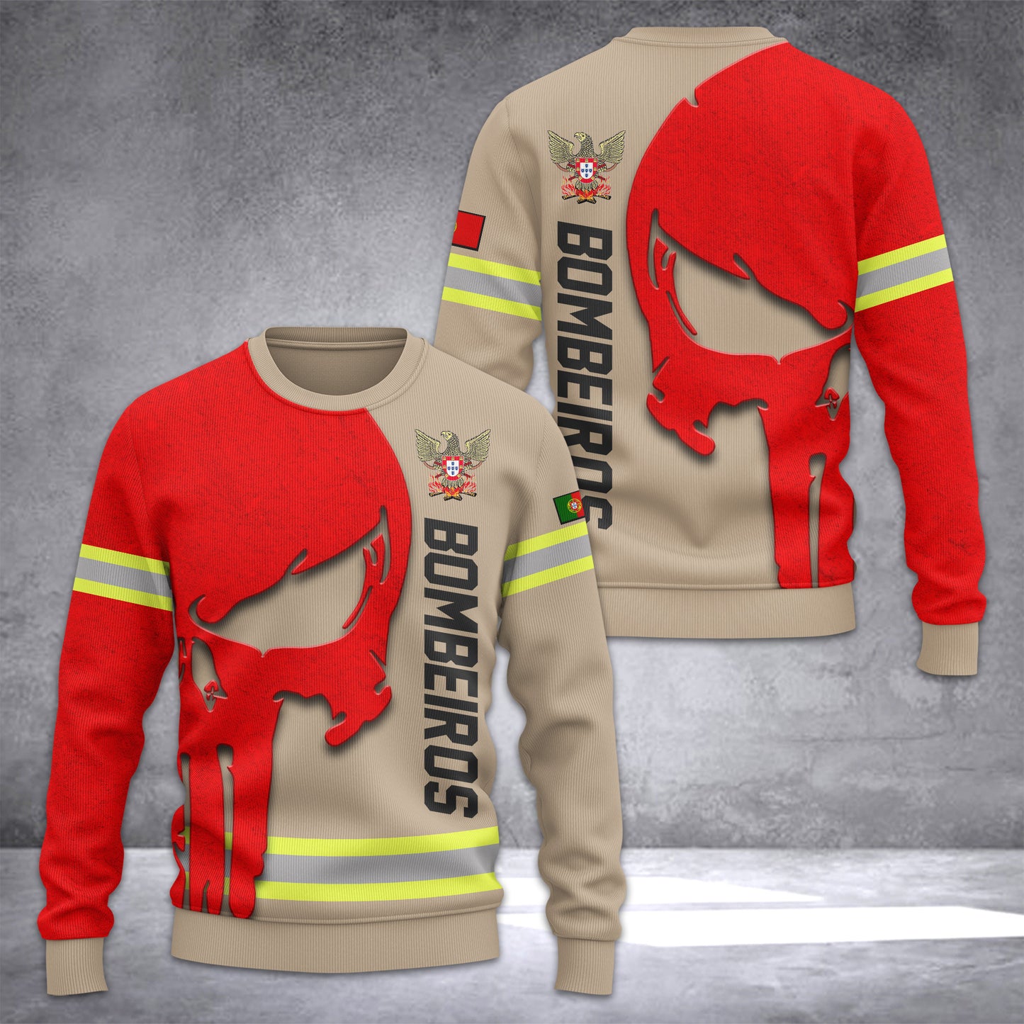 Firefighter Portugal Ugly Sweater Customize 3d printed CDR