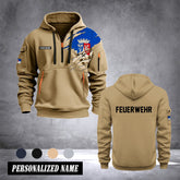 Firefighter Oberhausen Germany customize Hoodie Half Zipper 0909