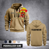 Firefighter Oldenburg Germany customize Hoodie Half Zipper 0909