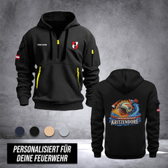 Firefighter Austria customize Hoodie Half Zipper DPE