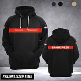 Firefighter Netherlands customize hoodie flag