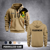 Firefighter Heidelberg Germany customize Hoodie Half Zipper 0909