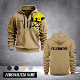 Firefighter Herne Germany customize Hoodie Half Zipper 0909
