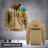Firefighter Mannheim Germany customize Hoodie Half Zipper 0909