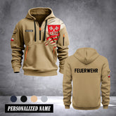 Firefighter Regensburg Germany customize Hoodie Half Zipper 0909