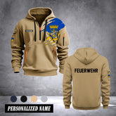 Firefighter Solingen Germany customize Hoodie Half Zipper 0909