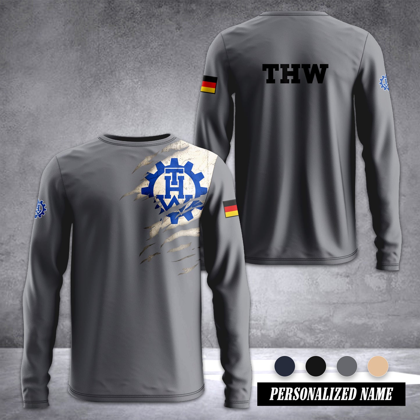 THW Germany Sleeve T-shirt 245