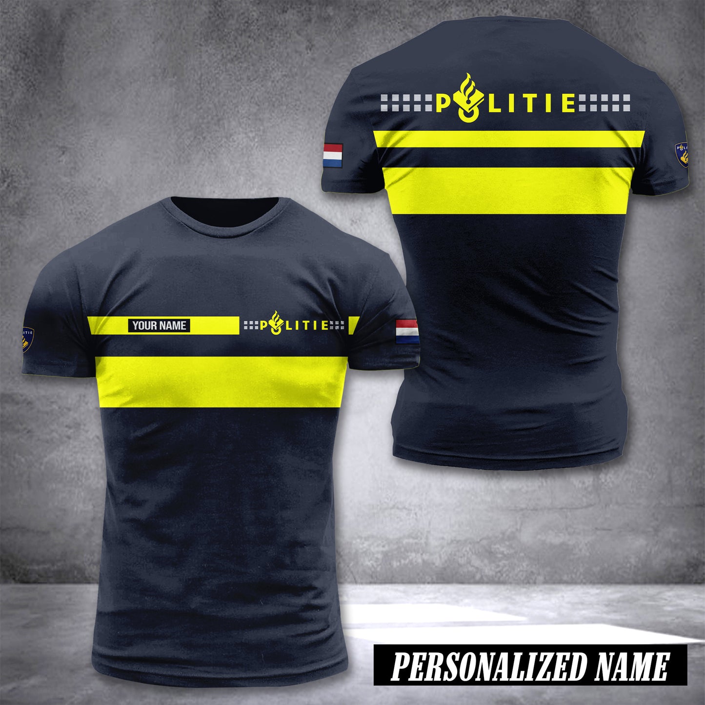 Politie Netherlands customize T-shirt back