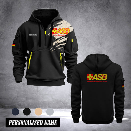 Arbeiter-Samariter-Bund Germany customize Hoodie Half Zipper NLG