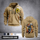Firefighter Germany customize Hoodie Half Zipper NLG