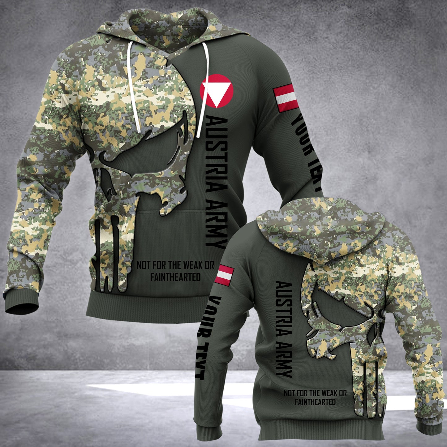 Austria Army camou customize hoodie 192