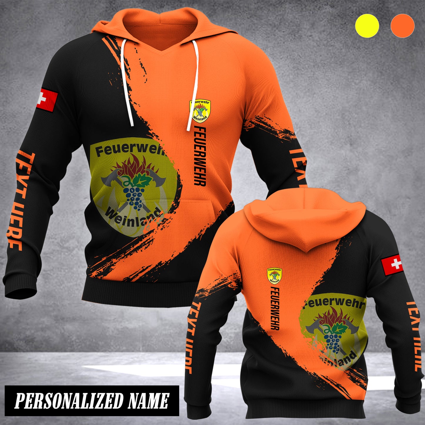 Feuerwehr Weinland Switzerland customize hoodie 192