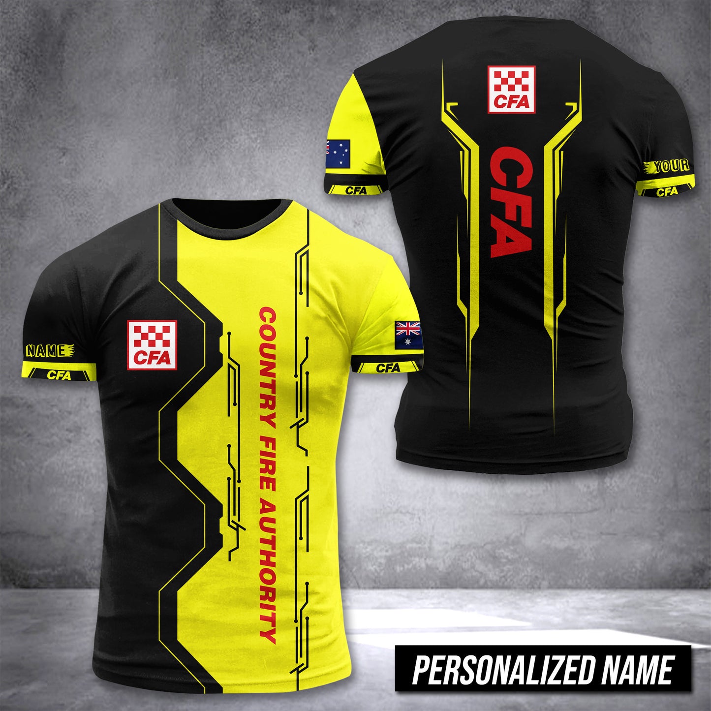 Country Fire Authority customize T-shirt 3d NTE