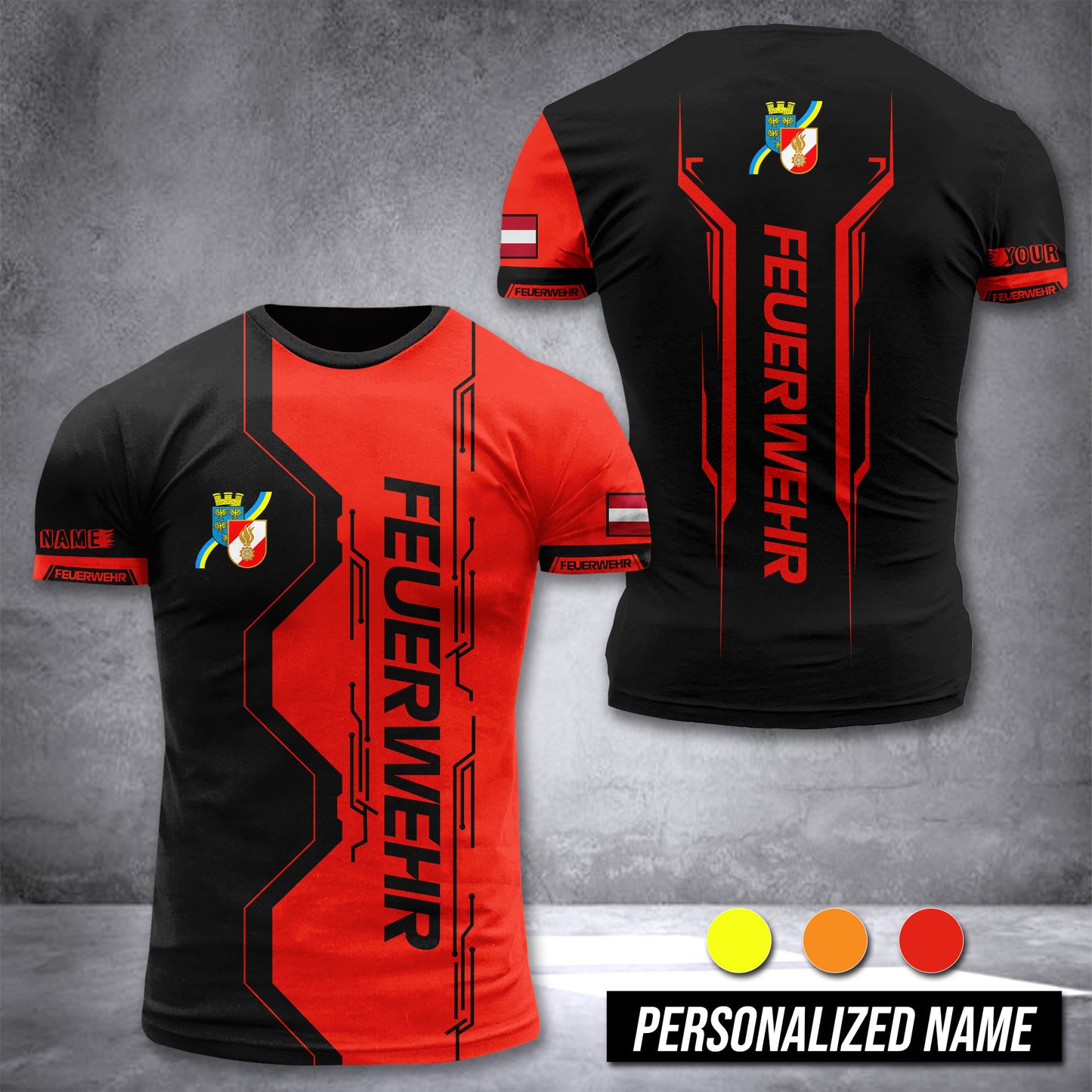 Firefighter Lower Austria customize T-shirt 3d NTE
