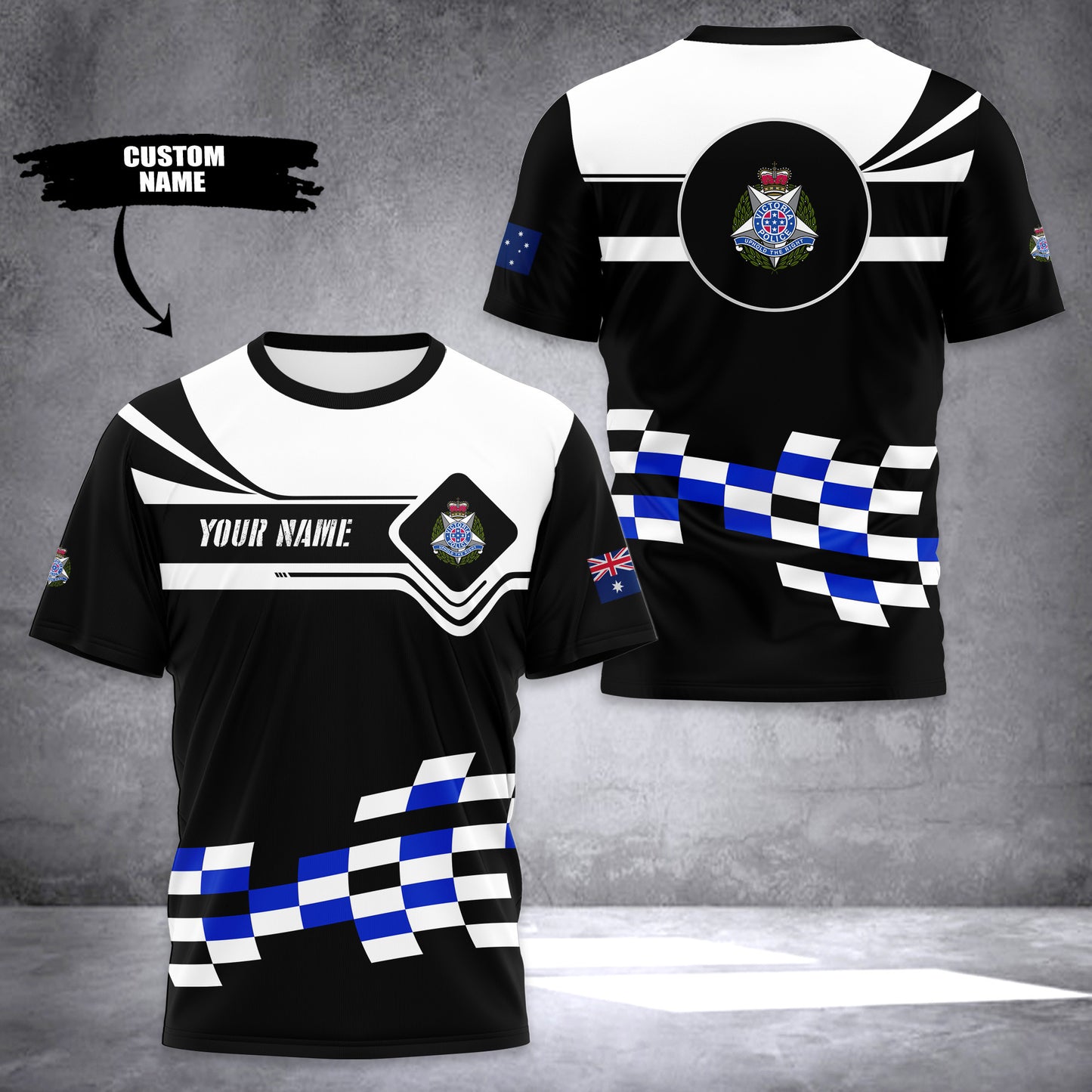 Victoria Police Australia customize T-shirt 3d f1f