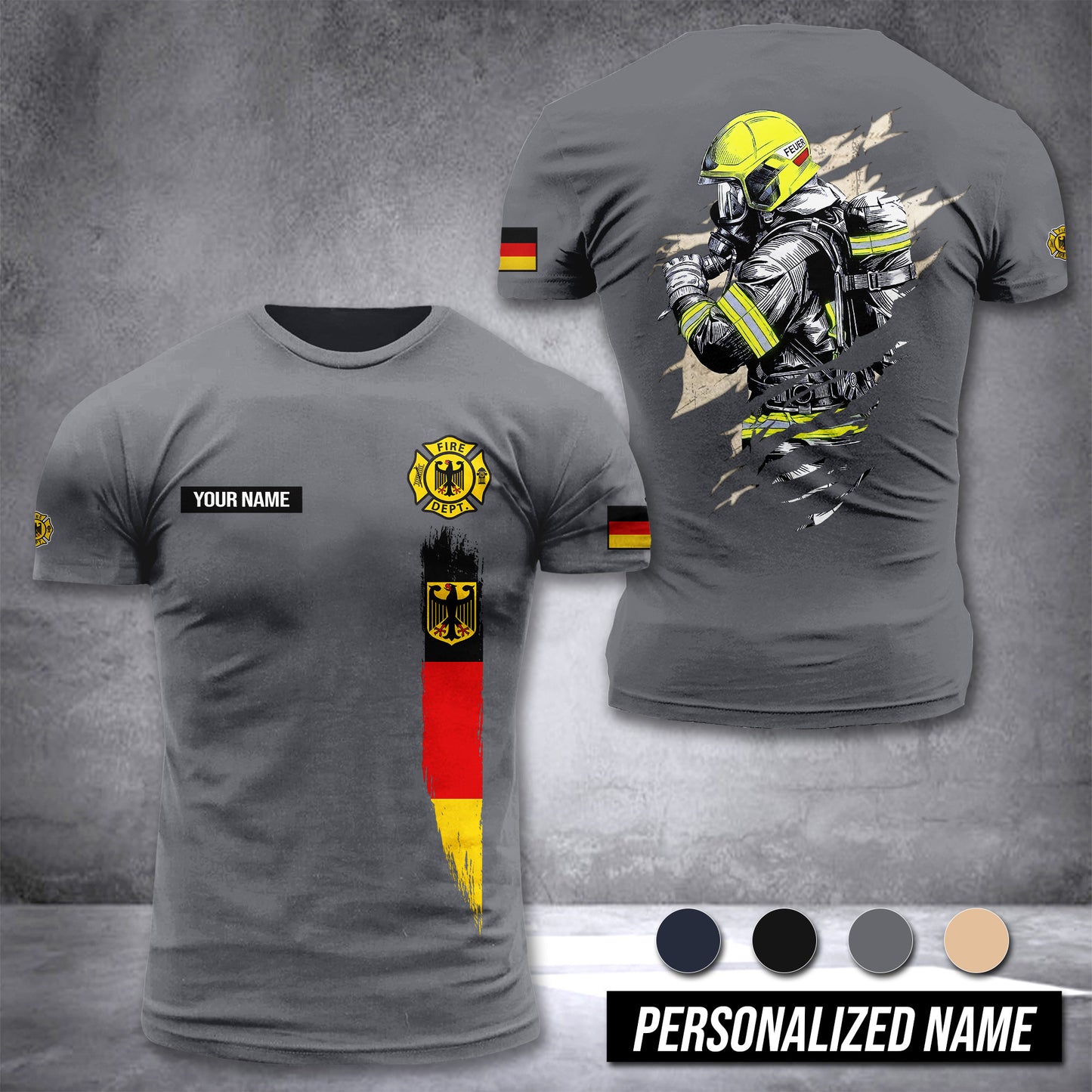 Firefighter Germany customize T-shirt 230