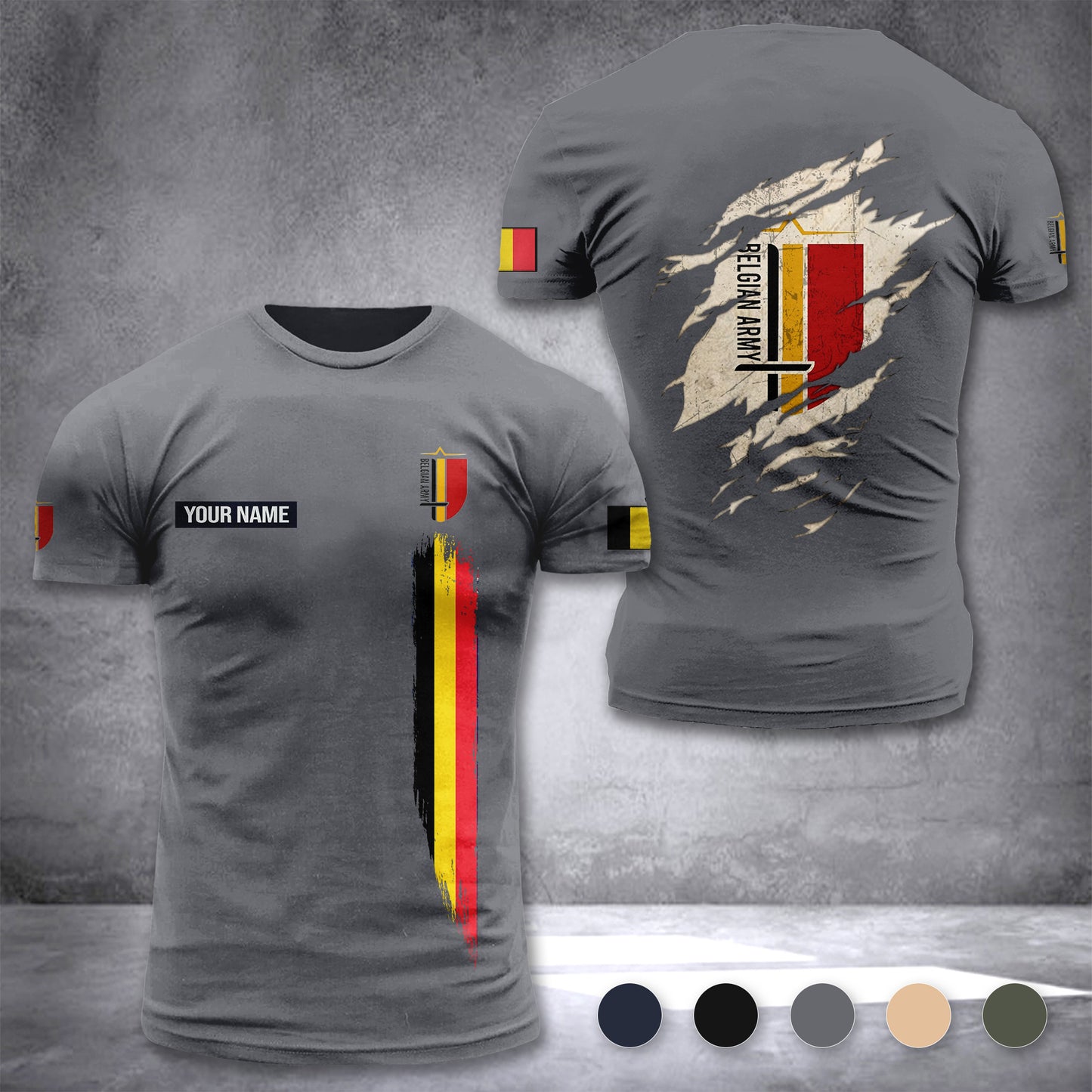 Belgian army customize T-shirt 230