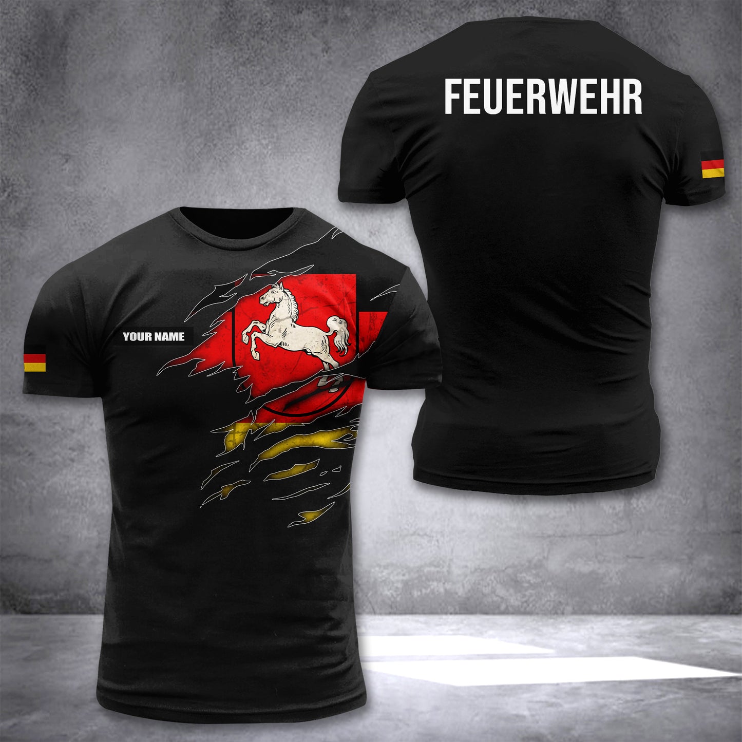 Feuerwehr Lower Saxony Germany customize T-shirt 3d 245