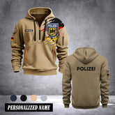 Polizei Germany customize Hoodie Half Zipper NLG