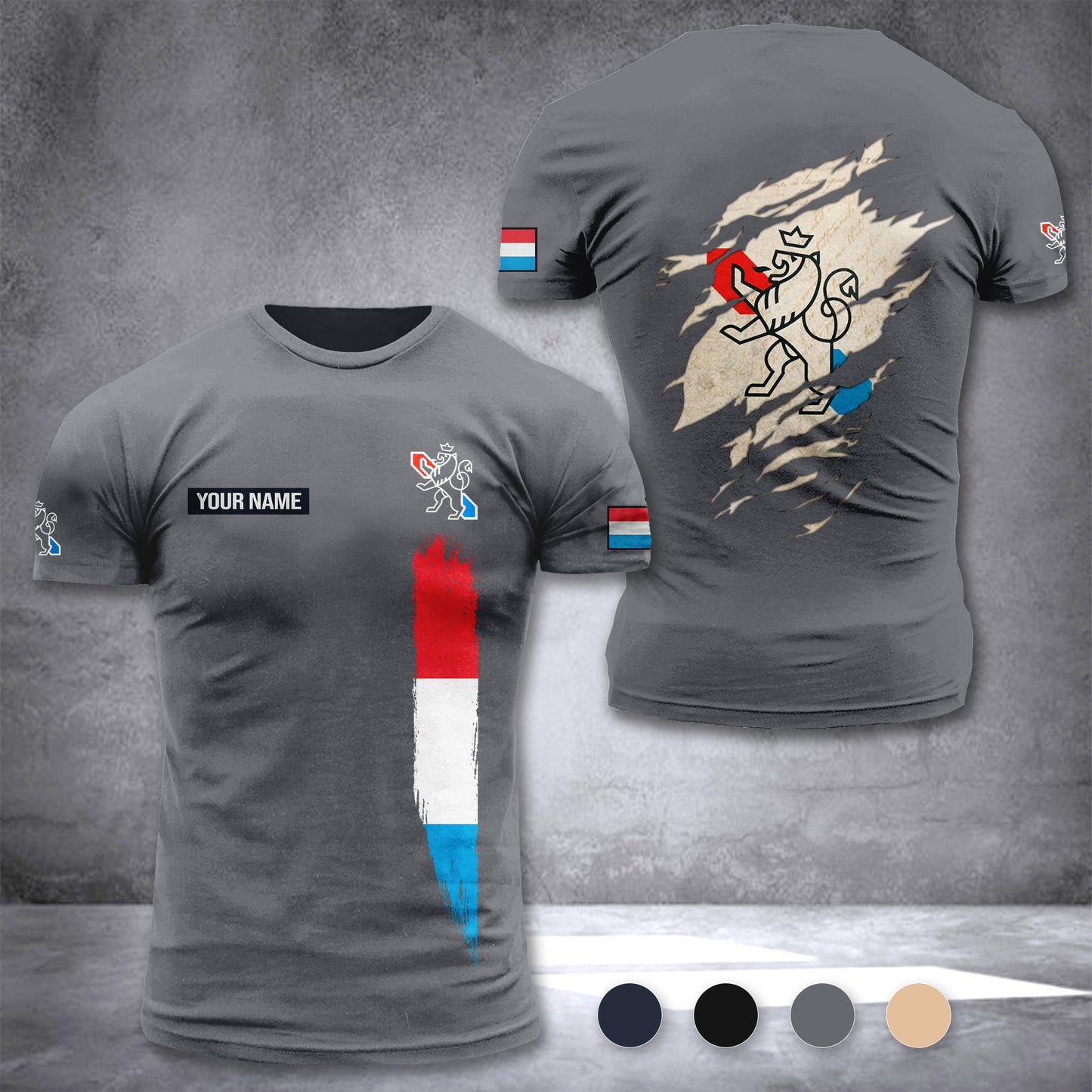 Grand Ducal Police customize T-shirt back