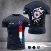 Luxembourg Air Rescue customize T-shirt back
