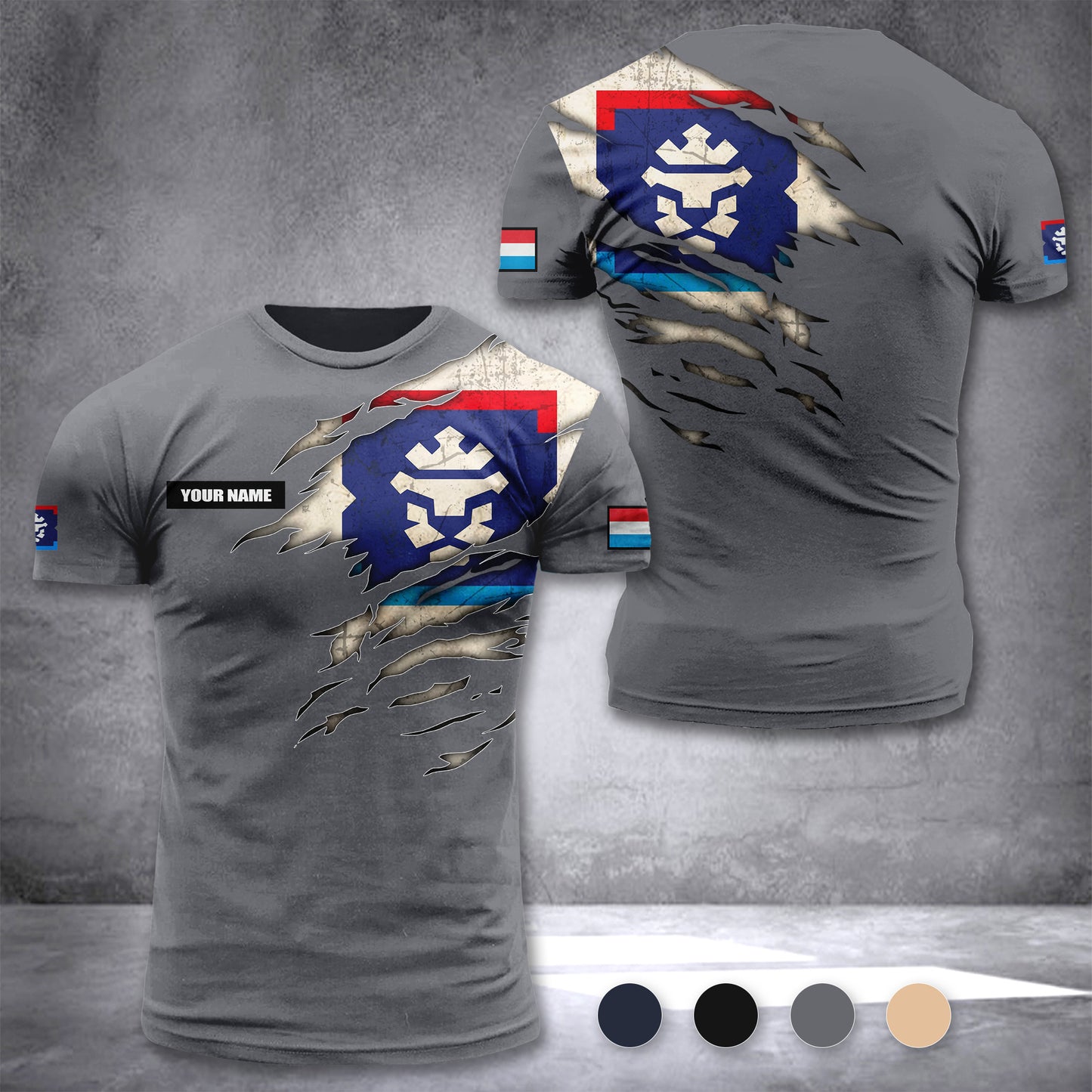 Luxembourg Firefighter customize T-shirt zak