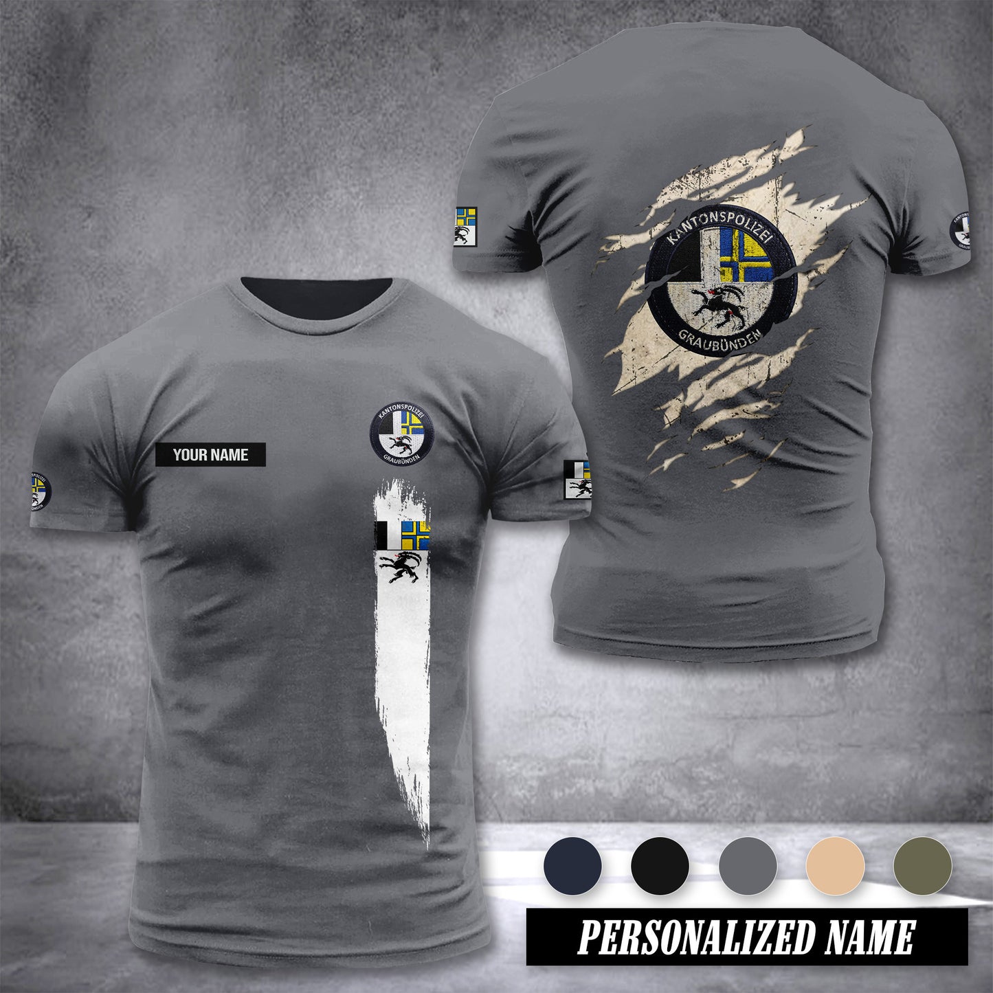 Polizei Graubünden customize T-shirt zak