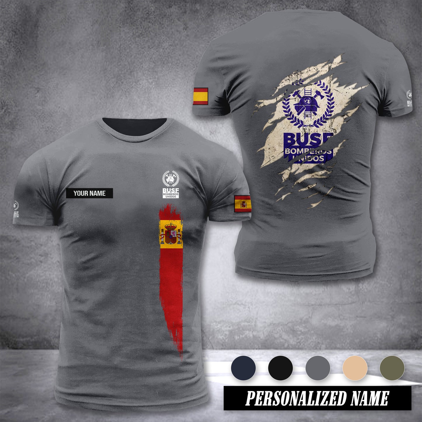 Bomberos Spain customize T-shirt zak