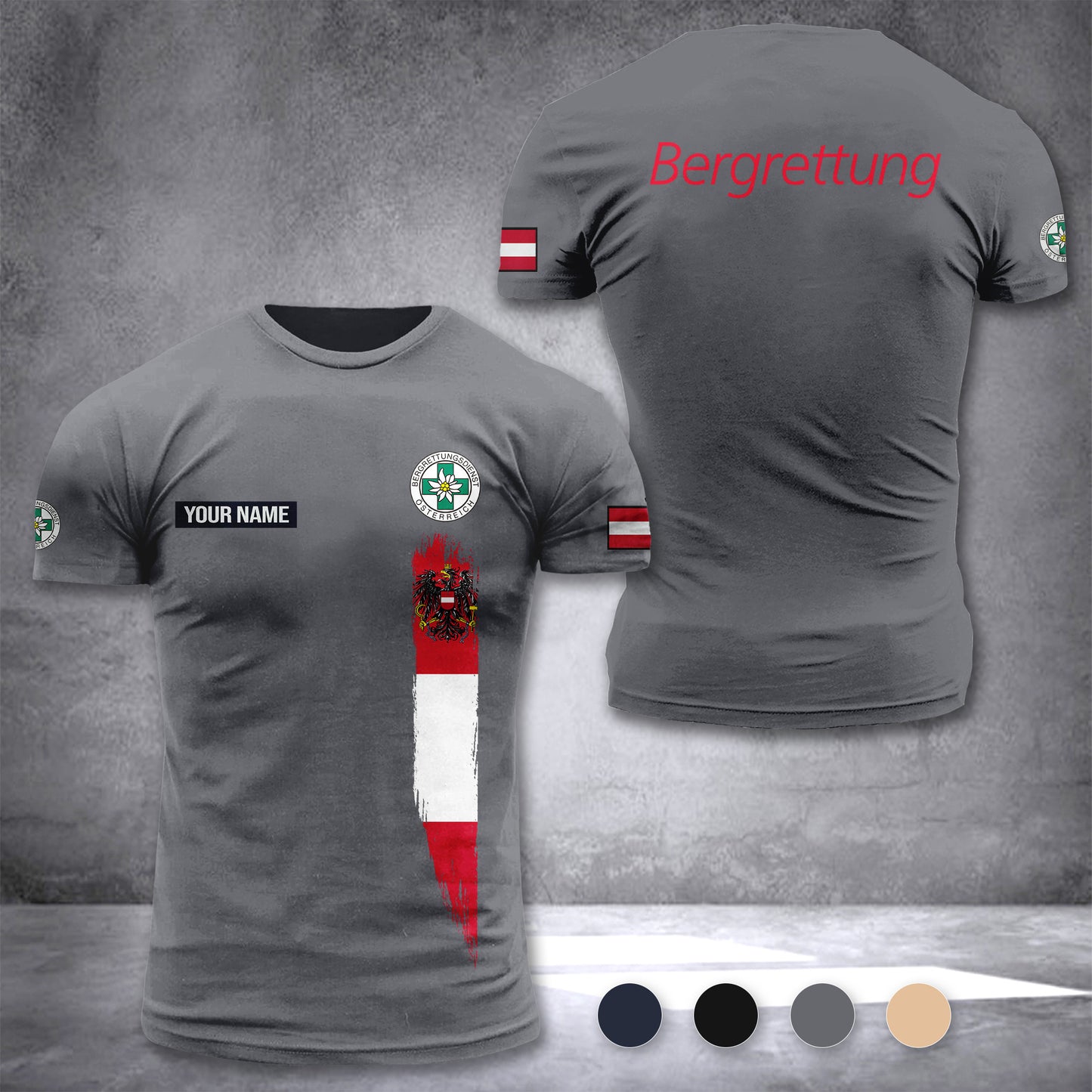 Bergrettung Austria customize T-shirt zak