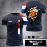 Firefighter Netherlands customize T-shirt 3d 442