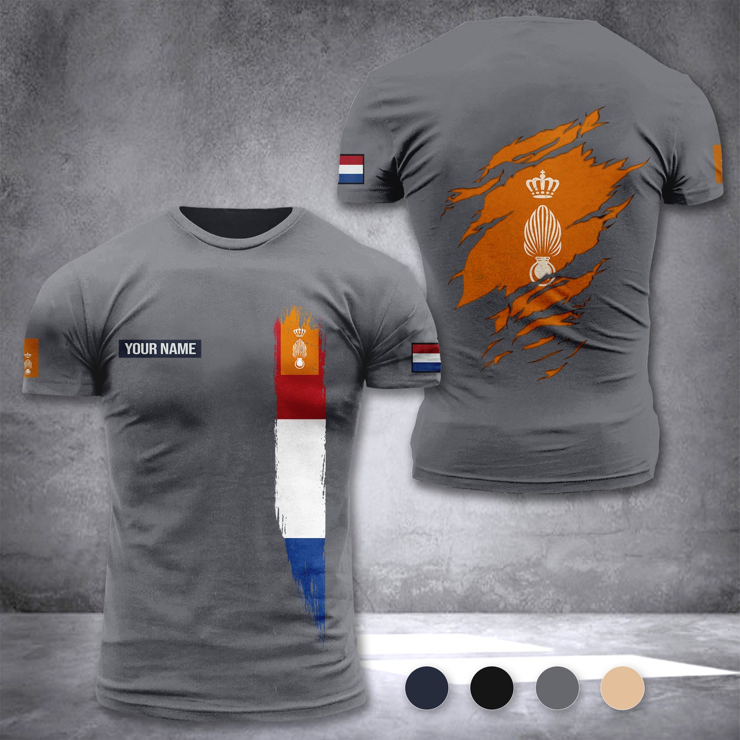 Koninklijke Marechaussee Netherlands customize T-shirt zak