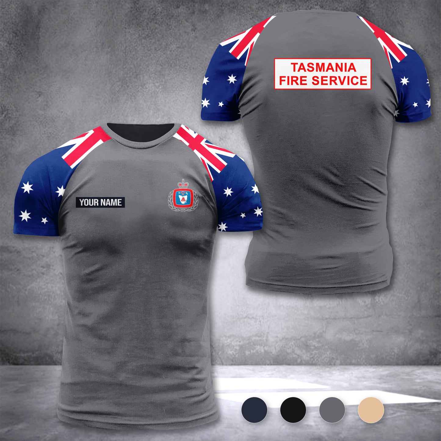 Tasmania Fire Service Australia customize T-shirt 355