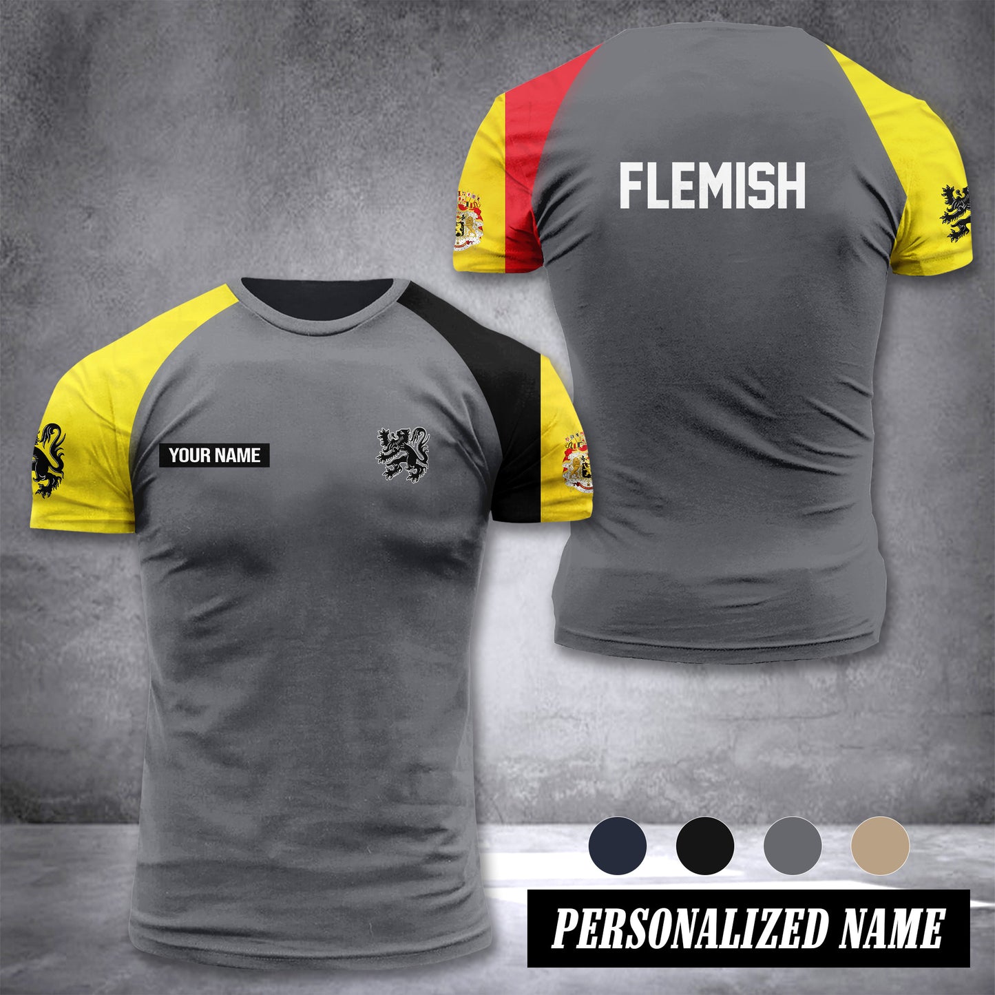 Flemish customize T-shirt has raglan sleeves 265