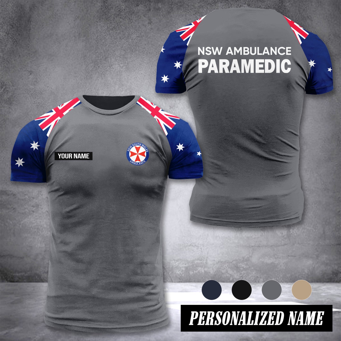 NSW Ambulance Service Australia customize T-shirt 355