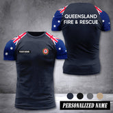 Queensland Fire And Rescue Australia customize T-shirt 355
