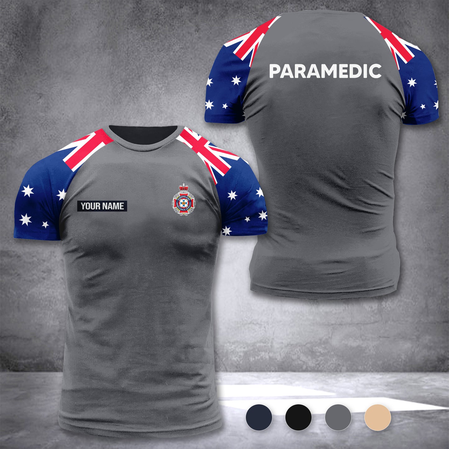 Queensland Ambulance Australia customize T-shirt 355