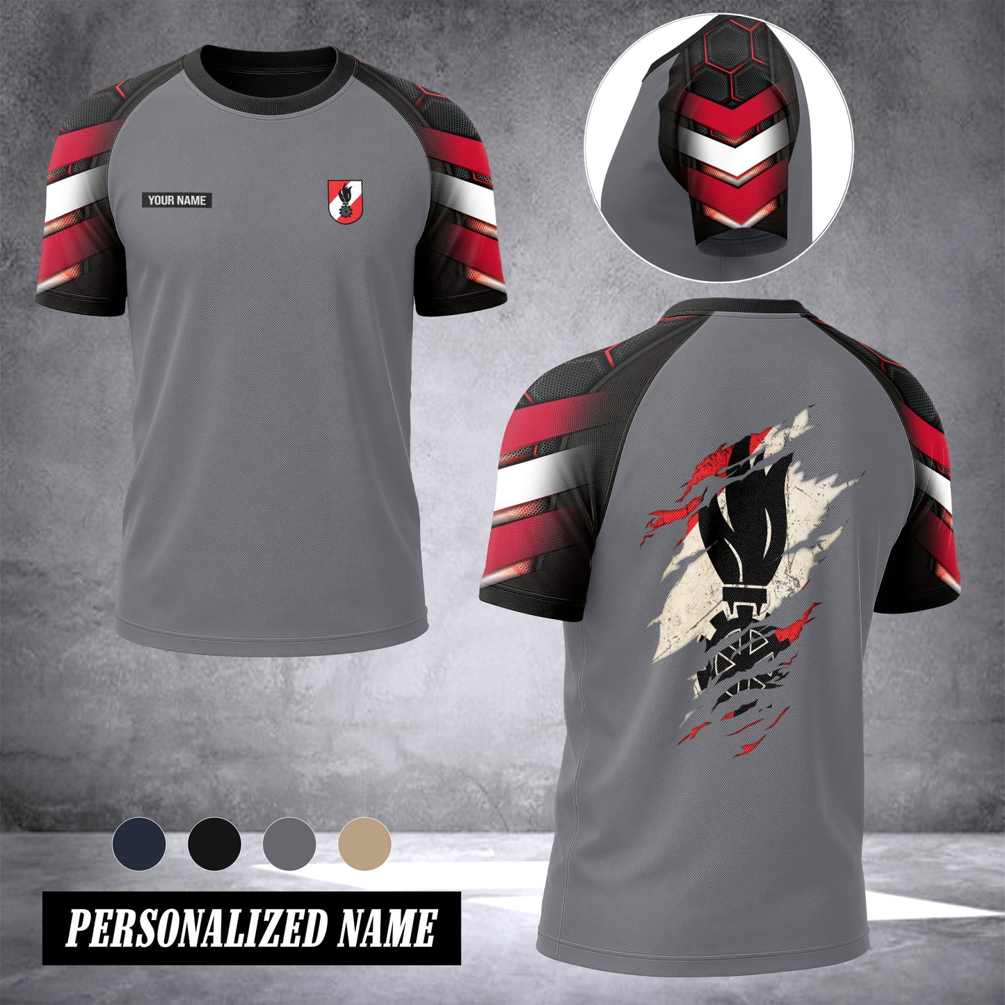 Firefighter Austria customize T-shirt has raglan sleeves 265