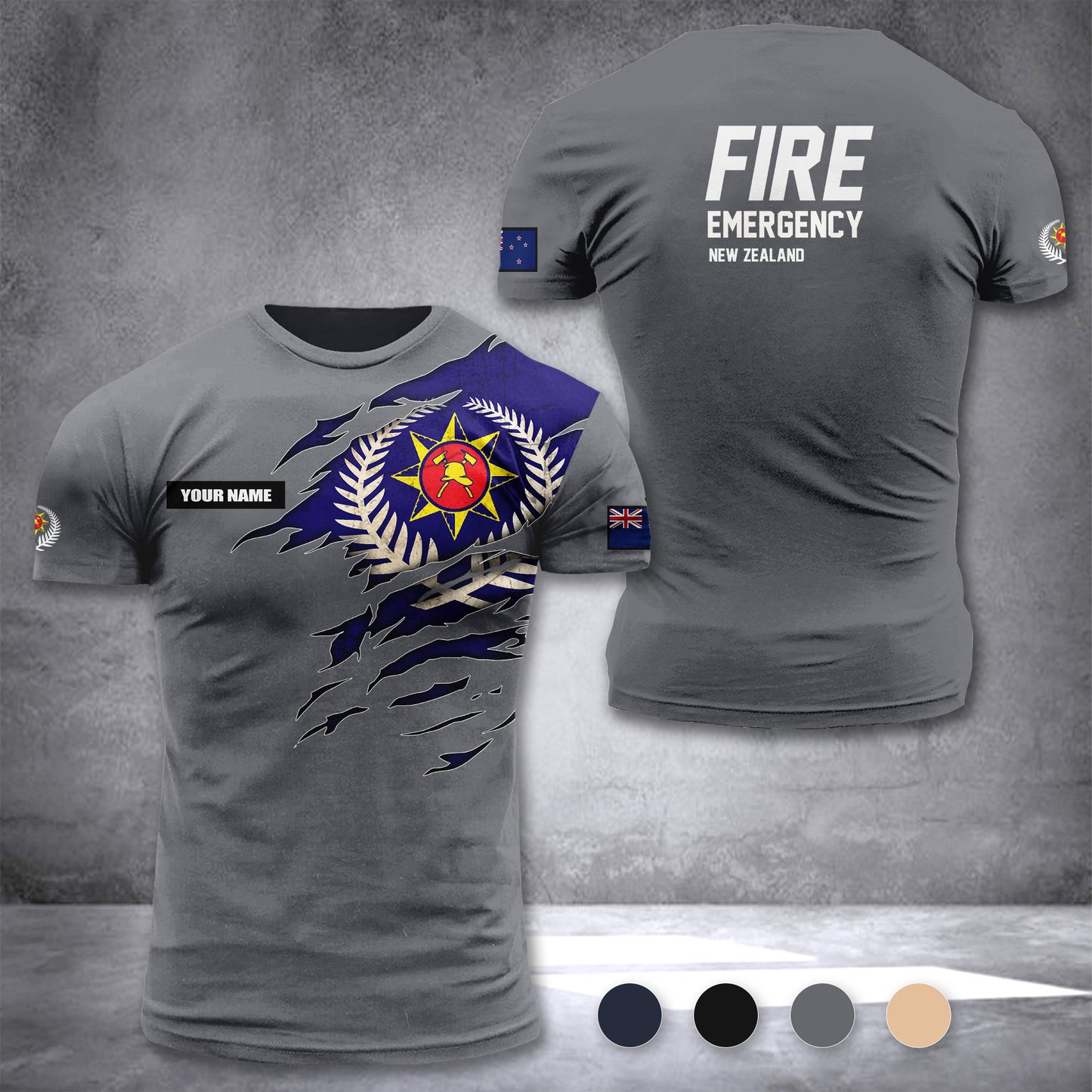 Fire and Emergency New Zealand customize T-shirt 255